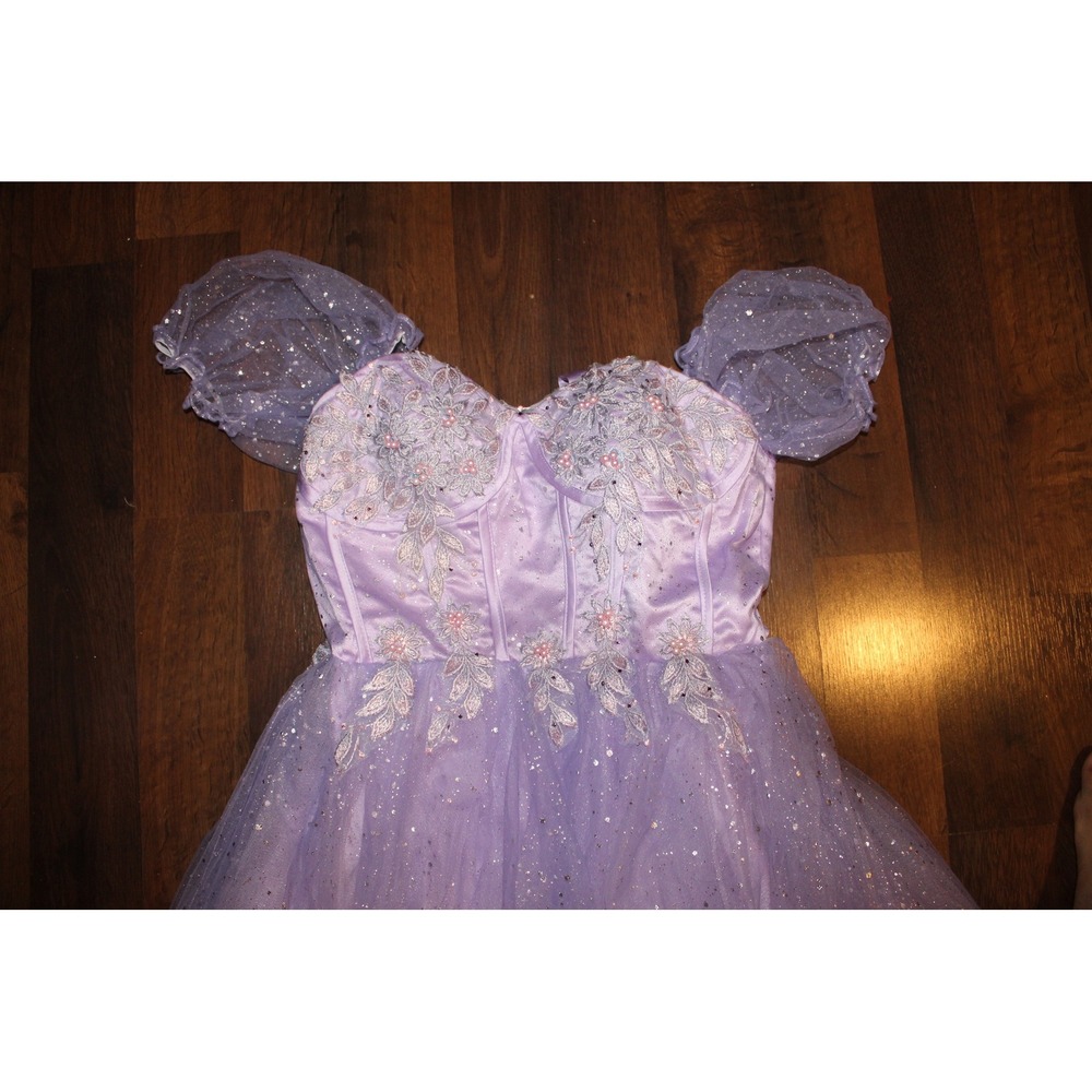 Sparkly Tulle Dress Corset Bodice Formal‎ Party Prom Gown Size 12